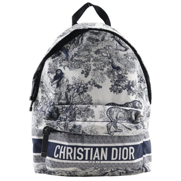 Dior Small backpack Backpack Daypack M6108SNTJ Toile de Jouy Black / white - Picture 4 of 15